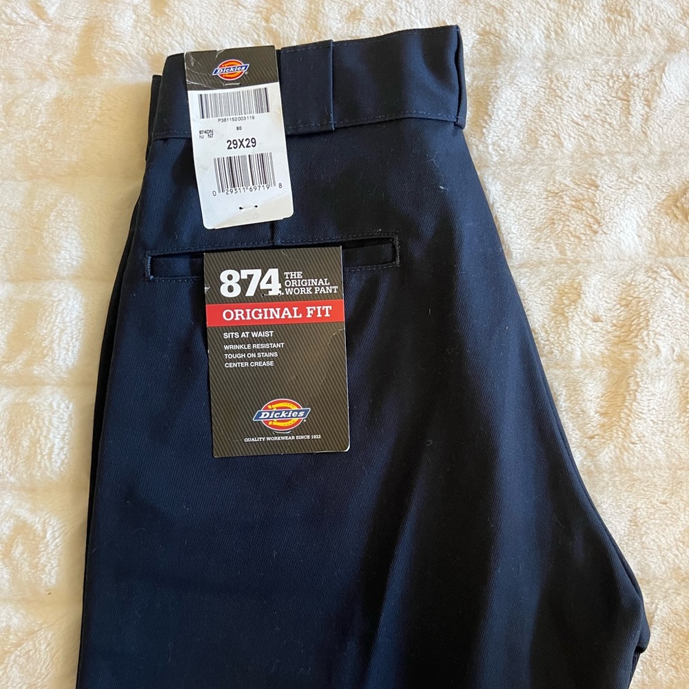 NWT Men’s Dickie’s Original 874 Pant Dark Navy - Picture 4 of 9